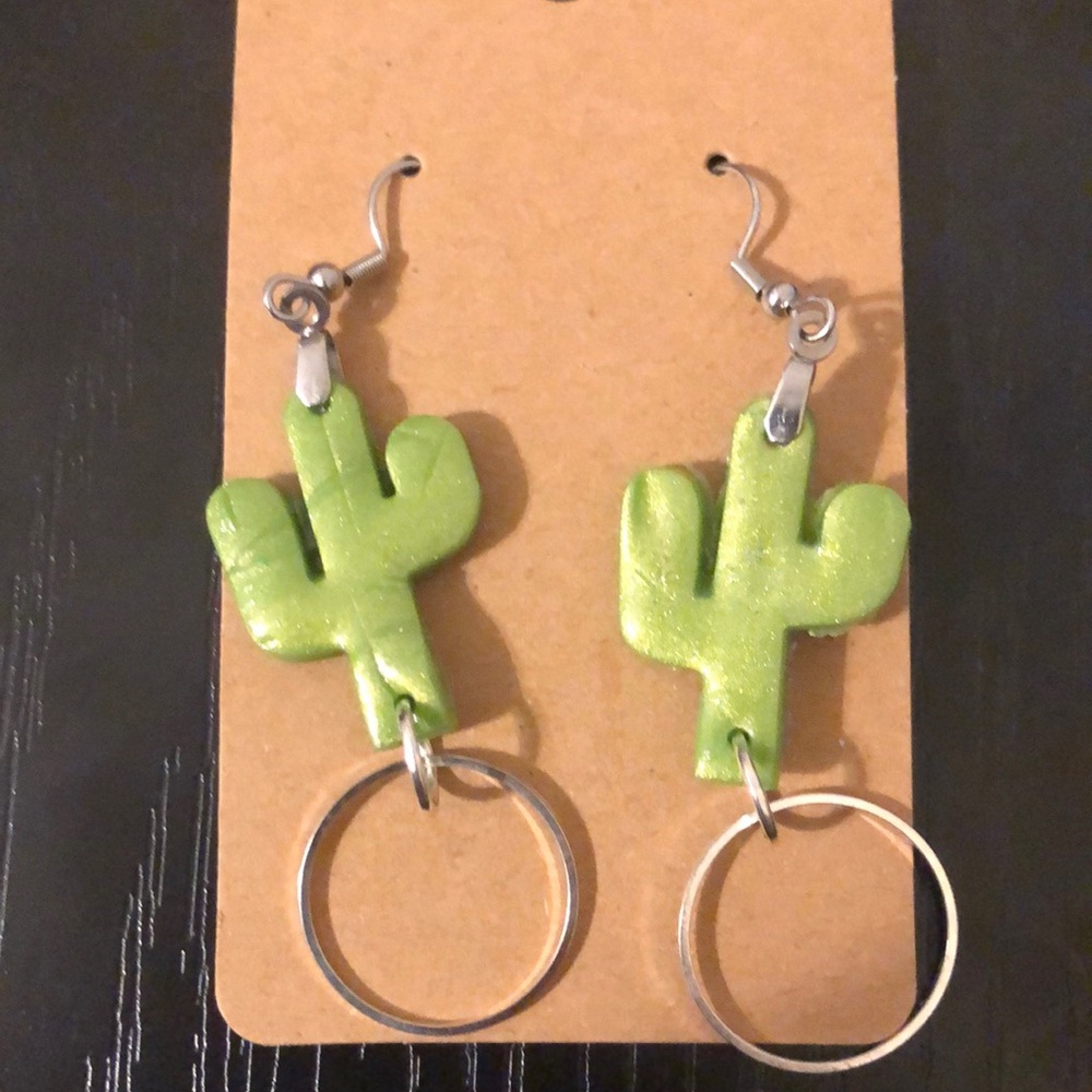 Cactus earrings